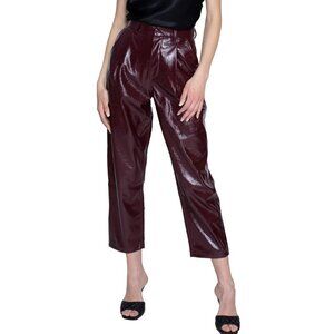 Blue Revival Unreal Patent Faux Leather Ankle Trouser Size 29 NWT